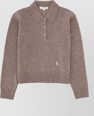 Sporty & Rich cashmere polo jumper