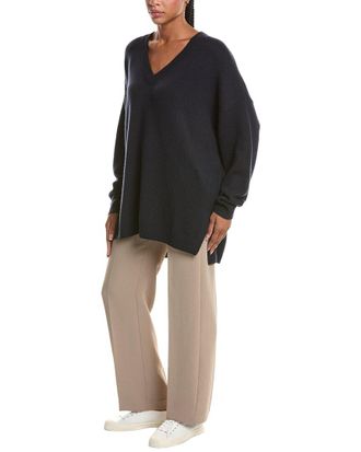 N.Peal N. PEAL Oversized V-Neck 100% Cashmere Sweater