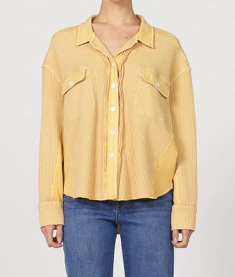 Dear John Denim Foster Button Front Jacket In Oak Buff