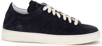 Kiton Calf Leather Bos Taurus Low Top Mens Sneakers
