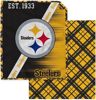 Pegasus Sports Pittsburgh Steelers Nfl Team Heritage Oversized Fleece Blanket