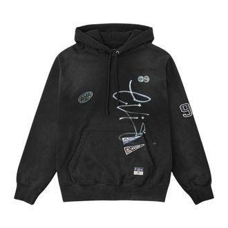 Evisu Felpa con cappuccio con distintivi ricamati Fortune - - Sweatshirts & Hoodies - Uomo - Nero - S