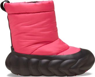 Crocs Mens Overpuff Yeti Boots Flats in Dragon Fruit - Pink - Size UK 6