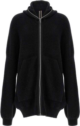 Rick Owens Hooded Wool Cardigan