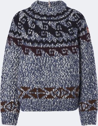Moncler Jersey Fiar Isle en mezcla de lana y alpaca