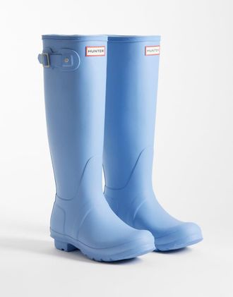 Hunter Original - Stivali da pioggia blu pallido