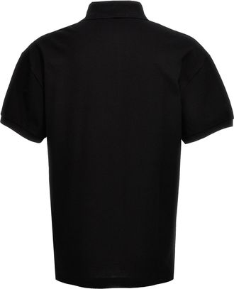 Palm Angels Mens Black Polyester Polo Shirt