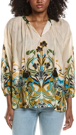 Johnny Was Margot Silk Blouse