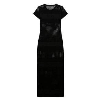 GCDS Gcds, Dames, Jurken, Zwart, Maat: XS Jersey