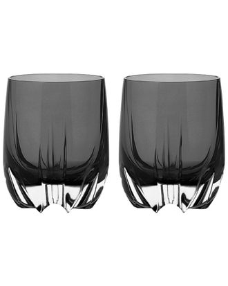 Barski Set Of 2 Crescent Double Old Fashioned Tumblers
