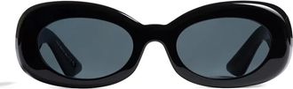 Khaite x Oliver Peoples oval-frame sunglasses - Black