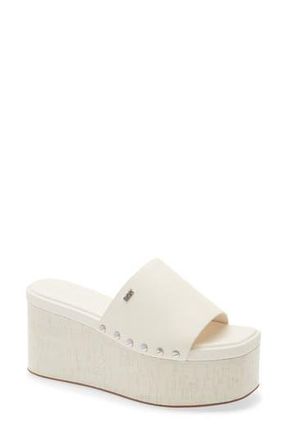 DKNY Alvy Platform Slide Sandal in Egg Nog at Nordstrom Rack, Size 7.5