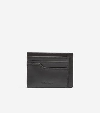 Cole Haan Mens Triboro Slim Card Case - Black