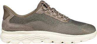 Geox Spherica Plus Sneakers - Heren - Schoenen - Bruin - Maat: 40 EU Su&egrave;de