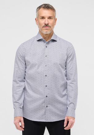 Eterna Langarmhemd ETERNA SLIM FIT, Herren, Gr. 42, Normalgr&ouml;ssen, grau, 100% Baumwolle, schmal, Manschette, Hemden Langarmhemd, NON IRON (b&uuml;gelfrei)