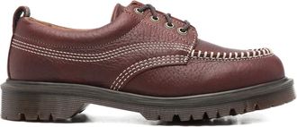Dr. Martens Mocassini Lowell con cuciture a contrasto - Rosso