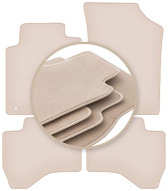 OEM Alfombrillas Beige Premium Para Toyota Aygo I Hatchback 2005-2014