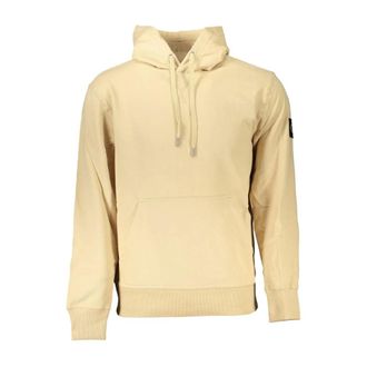 Calvin Klein Heren, Sweatshirts & Hoodies, Beige, Maat: XL Katoen