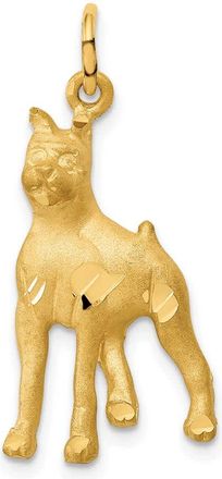 Diamond2Deal 14k Yellow Gold Yellow Gold Solid Polished Boxer Charm