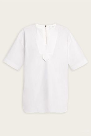 A.L.C. Womens Erin Cotton Poplin Top In White
