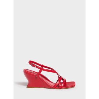 Marion Parke Sabine Wedge | Nappa in Lipstick Red at Nordstrom, Size 38.5
