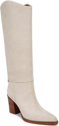 Franco Sarto Jasmine Block Heel Boot in White at Nordstrom Rack, Size 6.5