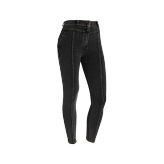 Freddy Jeggings WR.UP vita alta con inserti, cucitura centrale