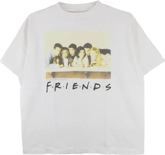 Saint Mxxxxxx x Friends T-shirt in cotone - Bianco