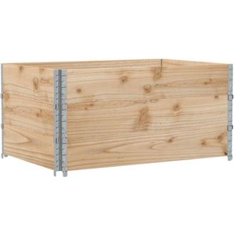 vidaXL Jardinera De Madera Maciza De Pino 120x80 Cm Vidaxl