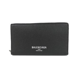 Balenciaga Black Leather Long Wallet (Bi-Fold) (Pre-Owned)
