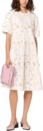 Baum Und Pferdgarten Agdel Dress With Lace In Ecru