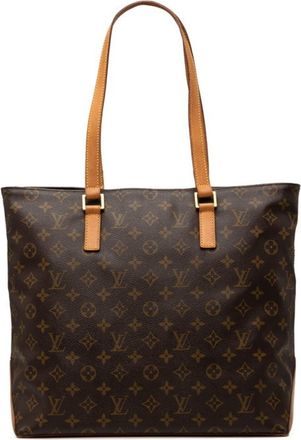 Louis Vuitton Brown Pvc Leather Shoulder Bag Tote Bag (Pre-Owned)