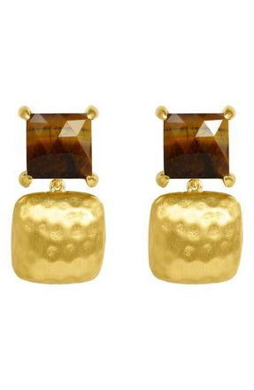 Dean Davidson Nomad Drop Earrings in Gold/Tigers Eye at Nordstrom