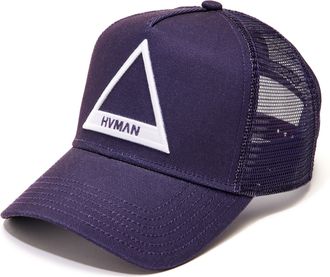 HVMAN TRIANGLE LOGO MESH TRUCKER HAT