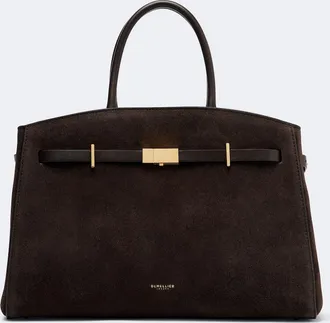 DeMellier Hudson Midi suede tote bag