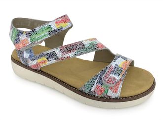 Remonte Womens Jocelyn 50 Sandal In Pink Multi