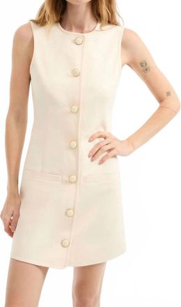 Veronica Beard Whistler Dress In Ecru