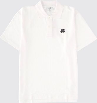 Maison Kitsuné Polo in cotone con logo Maison Kitsuné