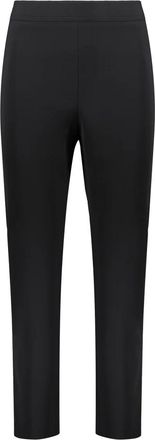 Moschino Broeken, Dames, Zwart, S, Leer, Slim Fit Broeken