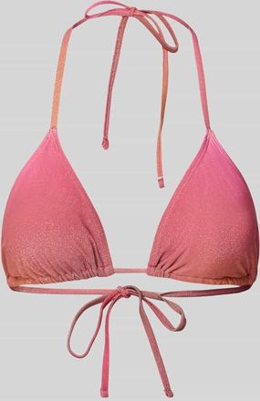 Pieces Bikini-Oberteil mit Schimmereffekt Modell LAOMI in Orange, Gr&ouml;&szlig;e XL