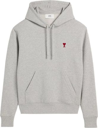 Ami Felpa con cappuccio Ami De Coeur - Grigio