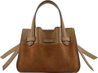 Pourchet Tassen, Dames, Bruin, ONE Size, Leer, Blossom Daim