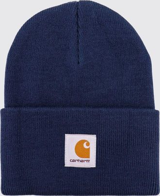 Carhartt Work in Progress Berretto beanie in acrilico con logo ricamato e risvolto