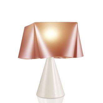 Linea Zero L&aacute;mpara De Mesa Cono De Cobre En Pl&aacute;stico Cm. 28x32h