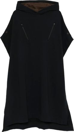 Kiko Kostadinov x Fox Lab hooded zip fleece overshirt - Black