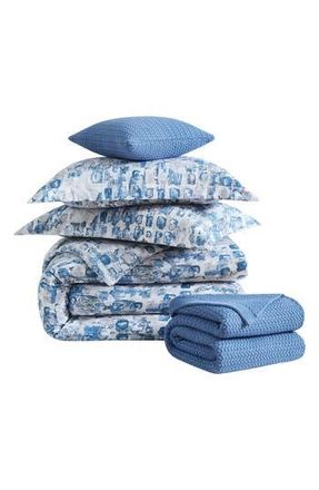 Southshore Fine Linens Rhythm Comforter & Sham Set in Blue at Nordstrom Rack, Size Full/queen