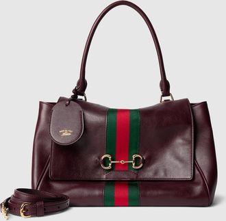 Gucci Paparazzo Medium Top Handle Bag, Bordeaux, Leather