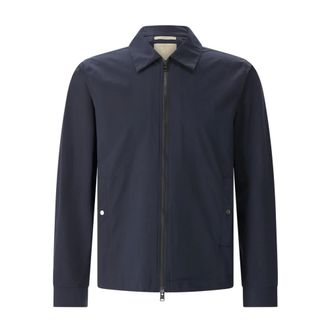 Woolrich Light Jackets, male, Blue, Size: XL Shirt Jacket
