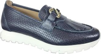 Scapa Schoenen, Dames, Blauw, 38 EU, Leer, Stijlvolle Mocassin Schoenen