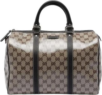 Gucci Pre-owned Handbags, female, Brown, Size: ONE SIZE Pre-owned Boston Bag